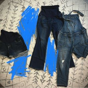 LOT Indigo Blue Maternity Pants